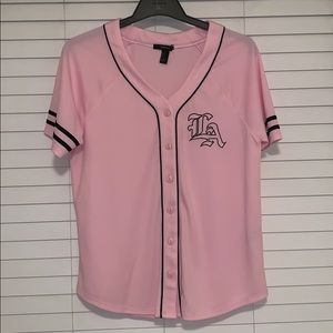 Pink LA Baseball Jersey